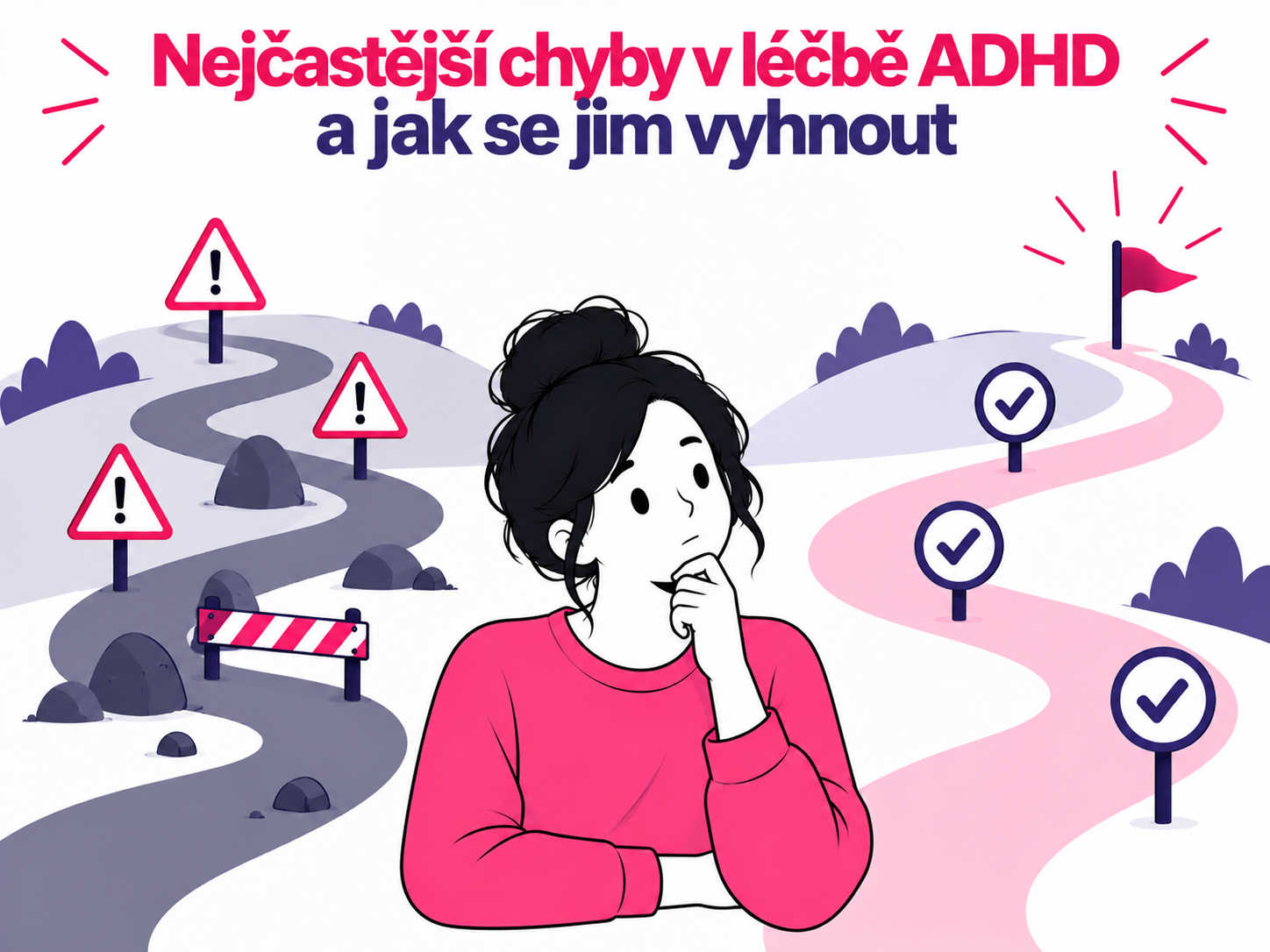 Ilustrace nejčastějších chyb a správných postupů při léčbě ADHD
